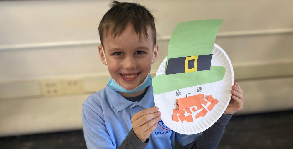 Utica Academy of Science elementary Atoms share their handcrafted leprechauns they made to celebrate St. Patrick’s Day.