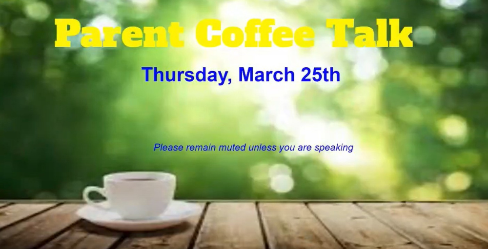 Utica Academy of Science middle school hosted a virtual Coffee Talk on March 25th for families to learn about upcoming items and events for the 4th marking period.