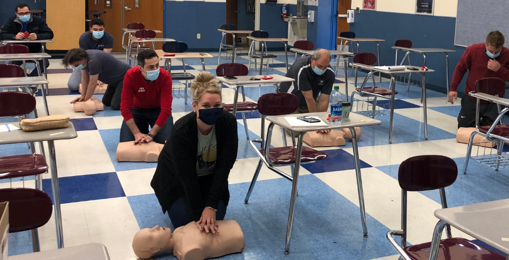 The health and safety of all Utica Academy of Science students, faculty and staff are of utmost importance, the UASCS administration team received First Aid and CPR training to become officially certified.