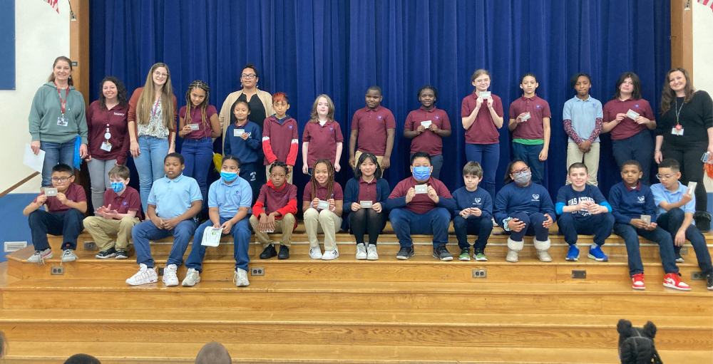 Utica Academy of Science elementary school students held an awards ceremony recognizing Students of the Month, Teacher recognition & state testing achievements.