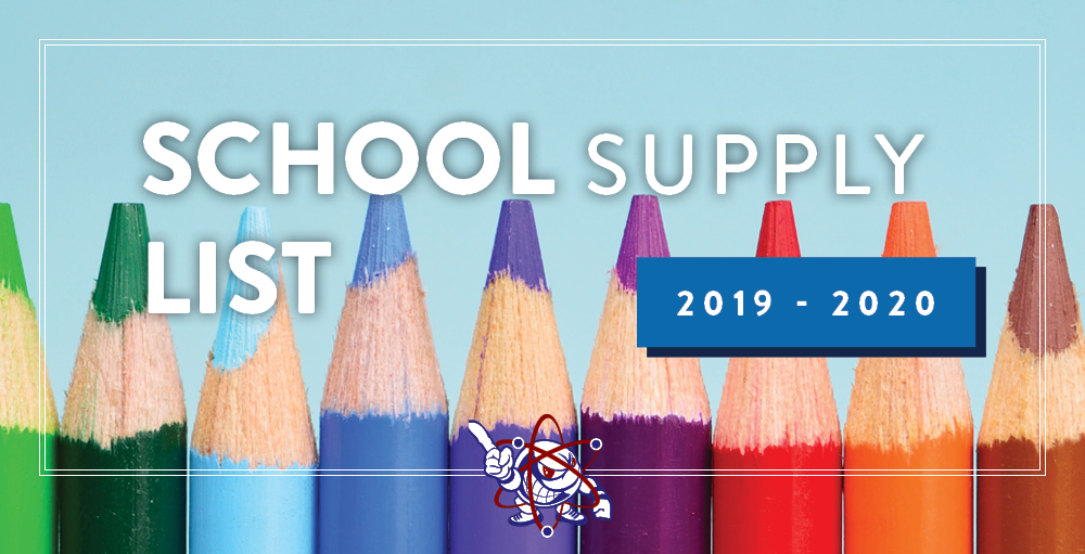 The 2019 - 2020 School Supply Lists are now live on the website. Click the Supply List section to view your students complete list today.