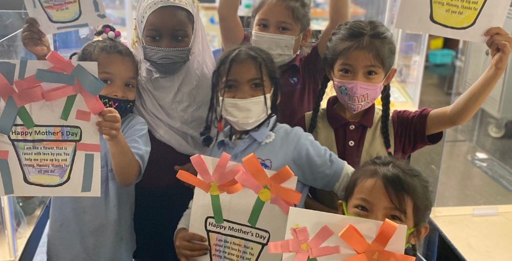 Utica Academy of Science elementary school Atoms created homemade Mother’s Day cards to thank and celebrate the wonderful women in their lives.