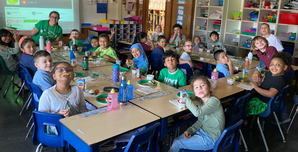 Utica Academy of Science elementary school ‘shamrocked’ St. Patrick’s day by wearing various shades of green and enjoying leprechaun snacks.