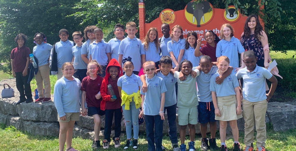 Utica Academy of Science elementary school’s 3rd-grade class visited Onondaga County Park’s Rosamond Gifford Zoo, to celebrate their hard work this school year.