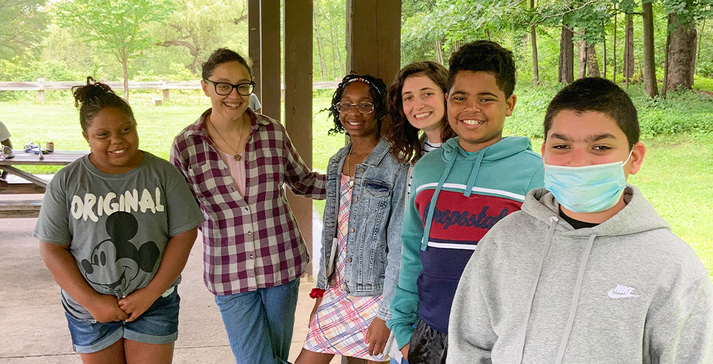 Utica Academy of Science middle school students successfully completed their summer school course work and were treated to a mini pizza party celebration.