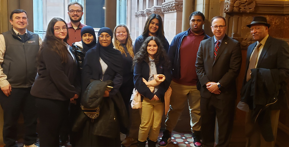 Utica Academy of Science Junior-Senior High School Students Travel to Albany to Advocate for Charter Schools